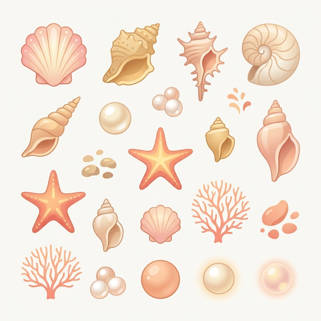 Shell Decoration Set