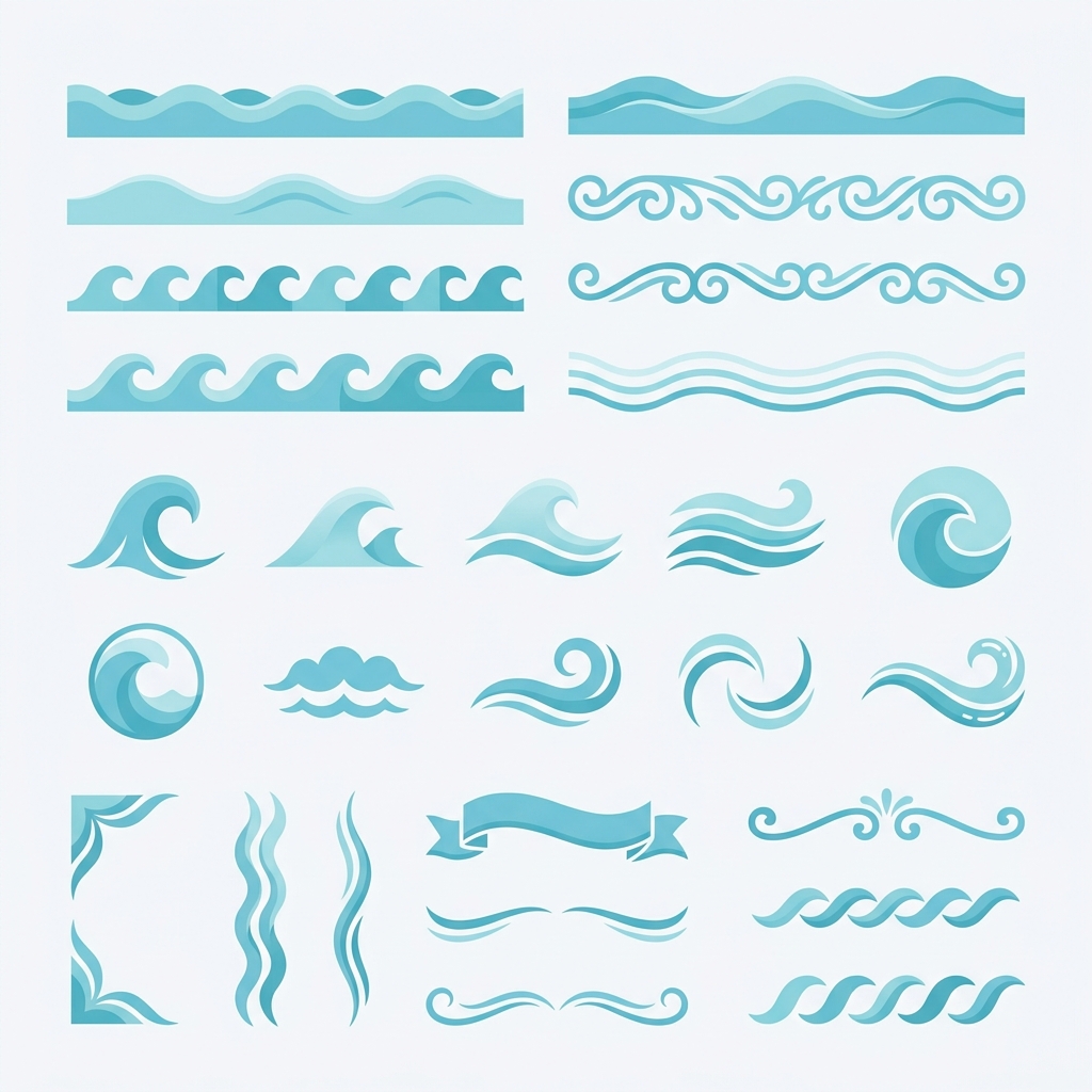 Wave Decoration Set