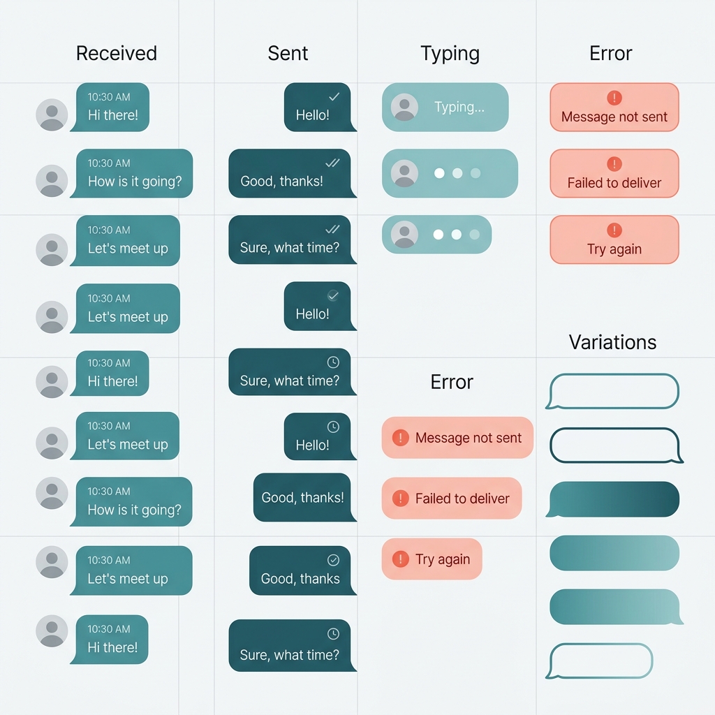 Message Bubble States